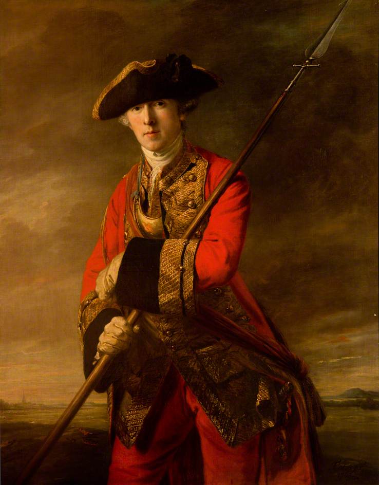 Colonel Alexander Campbell, vintage artwork by Francis Cotes, R.A., 12x8" (A4) Poster
