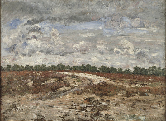 Wild Country in the Forest of Fontainebleau, vintage artwork by Carl Fredrik Hill, 12x8" (A4) Poster