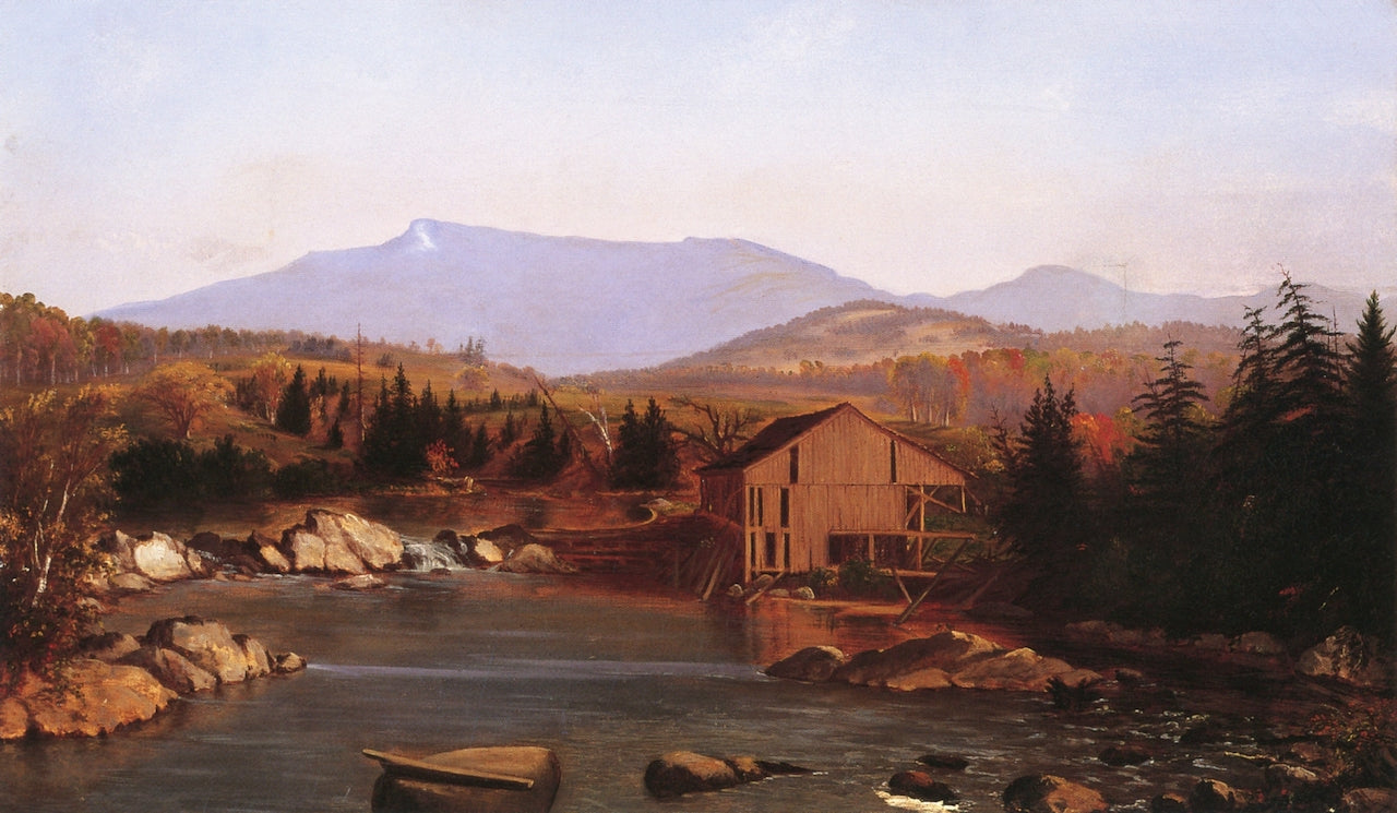 Mill on the Brown's River, vintage artwork by Charles Louis Heyde, 12x8" (A4) Poster