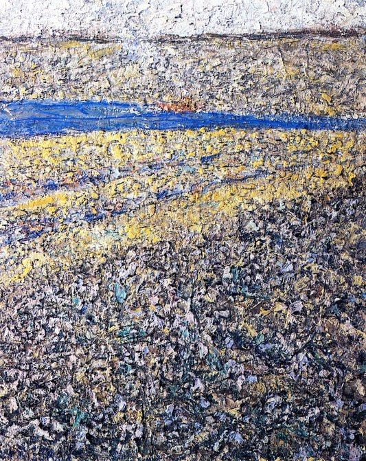 View of Flushing River, vintage artwork by Arnold Friedman, 12x8" (A4) Poster