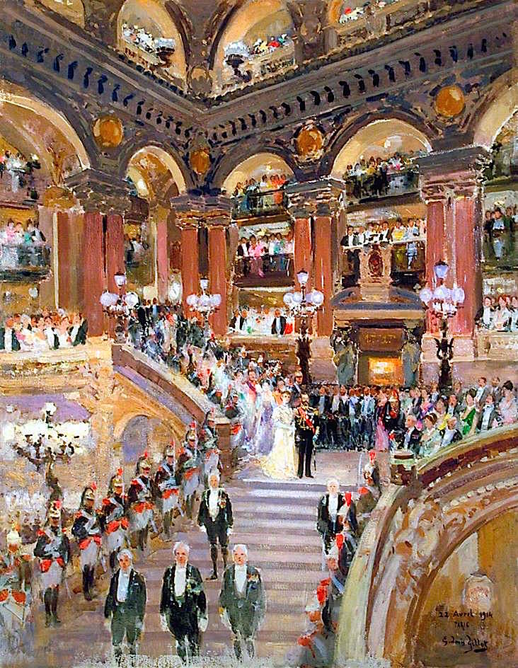 Mary à l'opera, Paris, 22 avril 1914 by Eugene Louis Gillot,A3(16x12")Poster