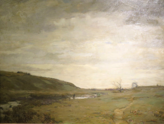 The Muskrat Hunter, vintage artwork by William Langson Lathrop, 12x8" (A4) Poster