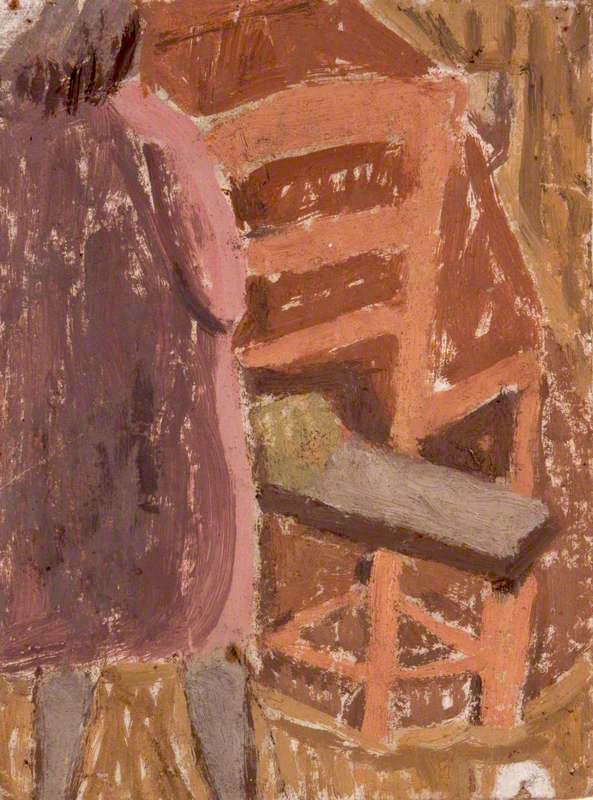 Figure in Church, vintage artwork by Gwen John, 12x8" (A4) Poster