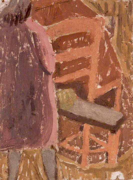 Figure in Church, vintage artwork by Gwen John, 12x8" (A4) Poster