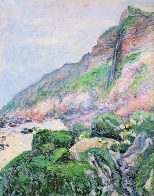 Cliffs in Normandy, vintage artwork by Gustave Caillebotte, 12x8" (A4) Poster
