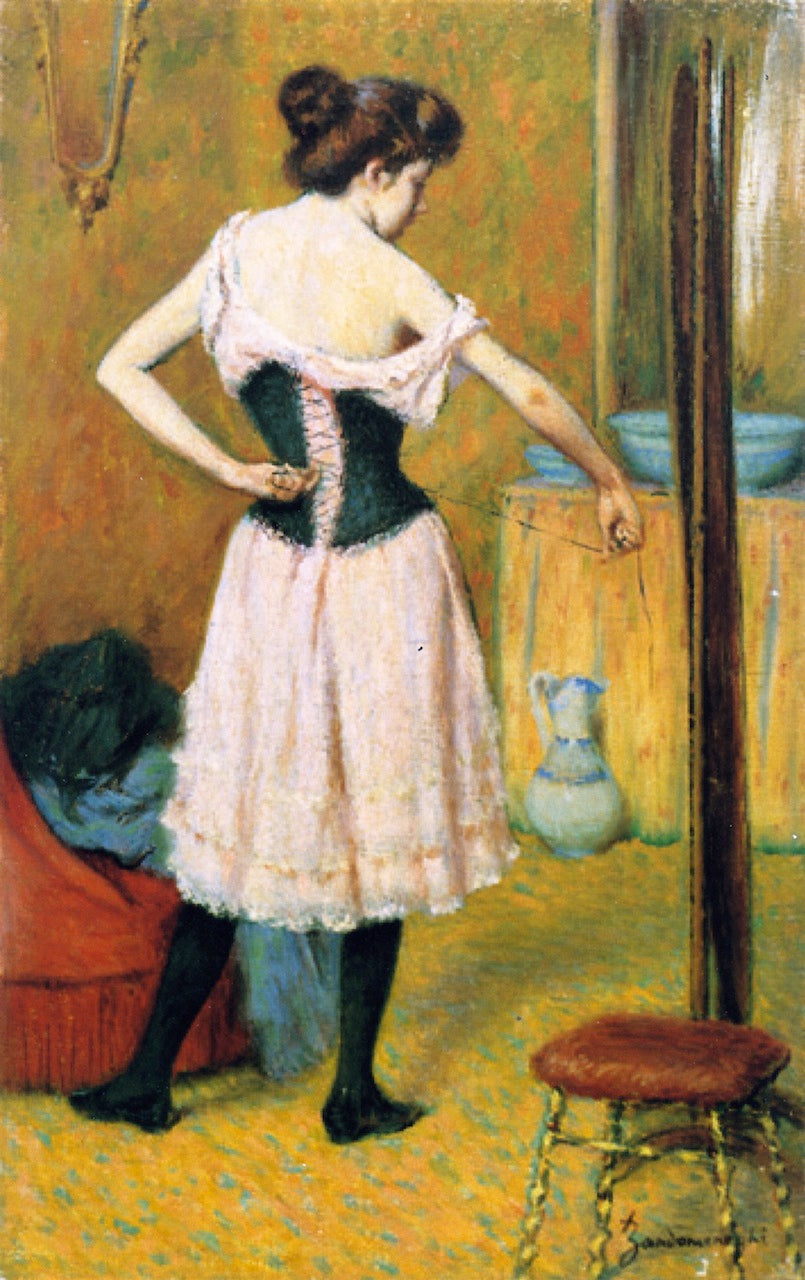 La Toilette, vintage artwork by Federico Zandomeneghi, 12x8" (A4) Poster