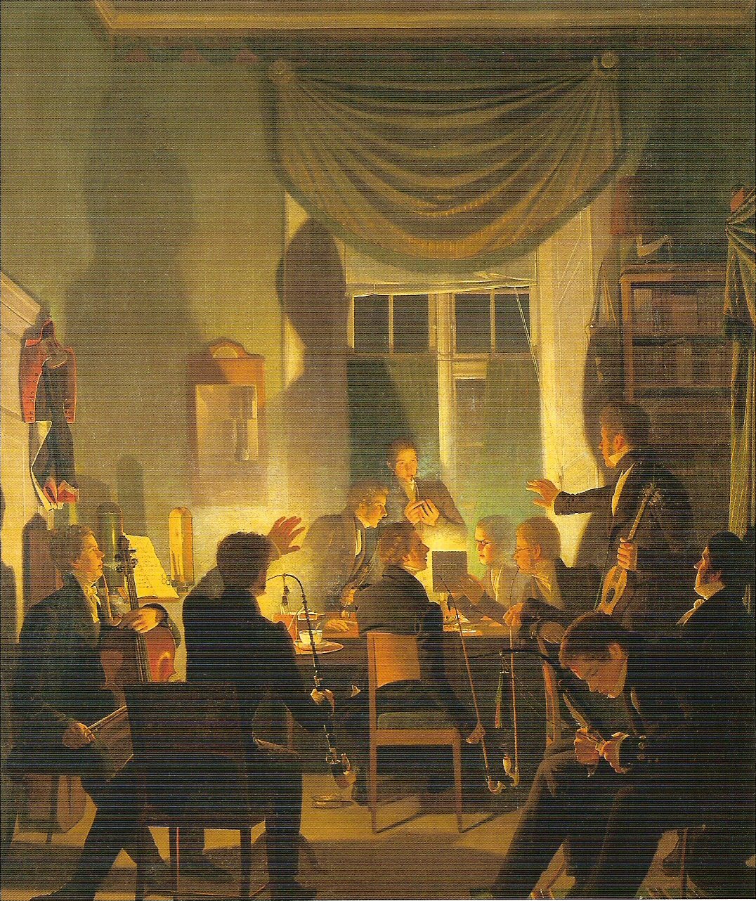 Tobacco cometogether, vintage artwork by Wilhelm Bendz, A3 (16x12") Poster Print