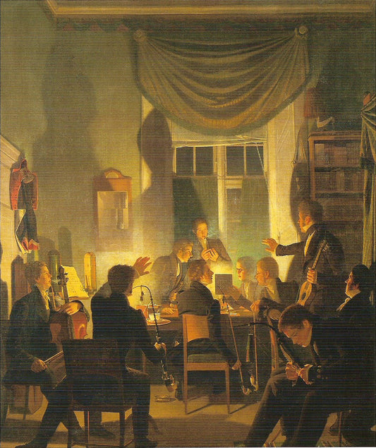 Tobacco cometogether, vintage artwork by Wilhelm Bendz, A3 (16x12") Poster Print