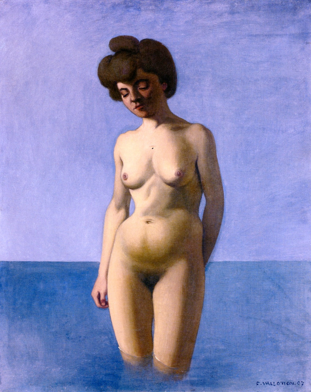 Bather in Frontal View by Felix Vallotton,A3(16x12")Poster