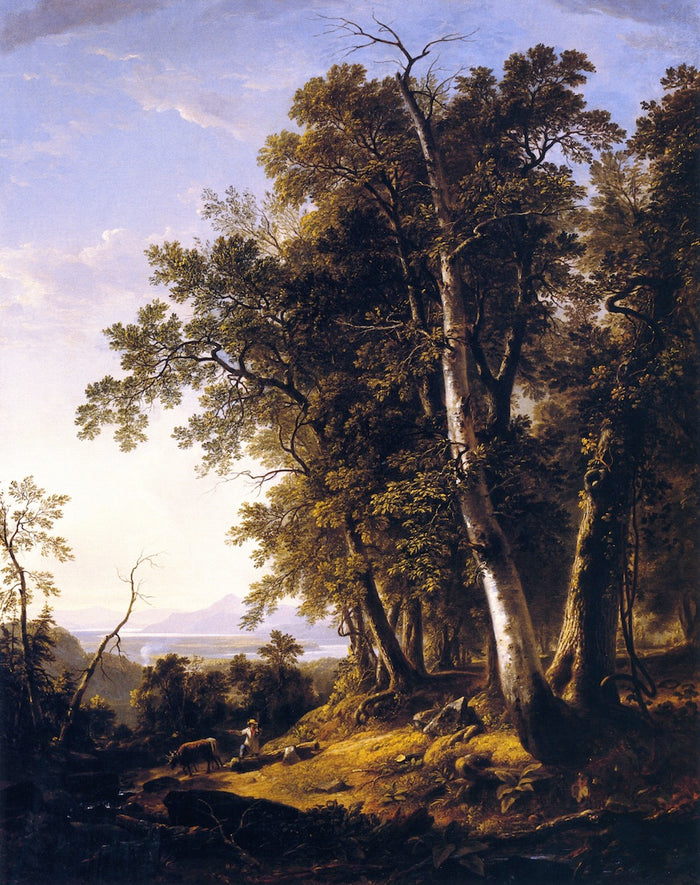 Landscape, Composition, Forenoon, vintage artwork by Asher Brown Durand, A3 (16x12