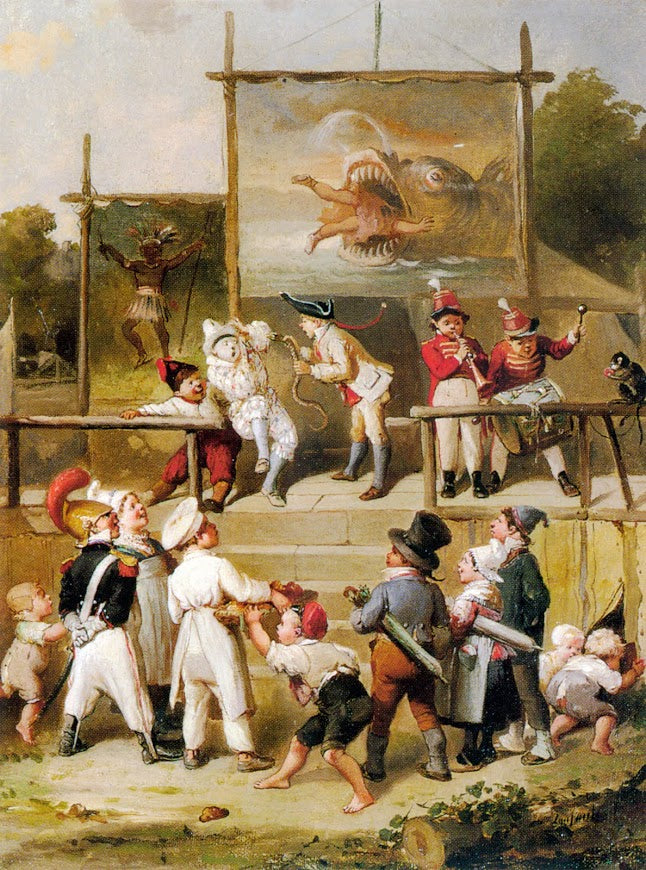 The Carnival, vintage artwork by Francois-Louis Lanfant de Metz, A3 (16x12") Poster Print