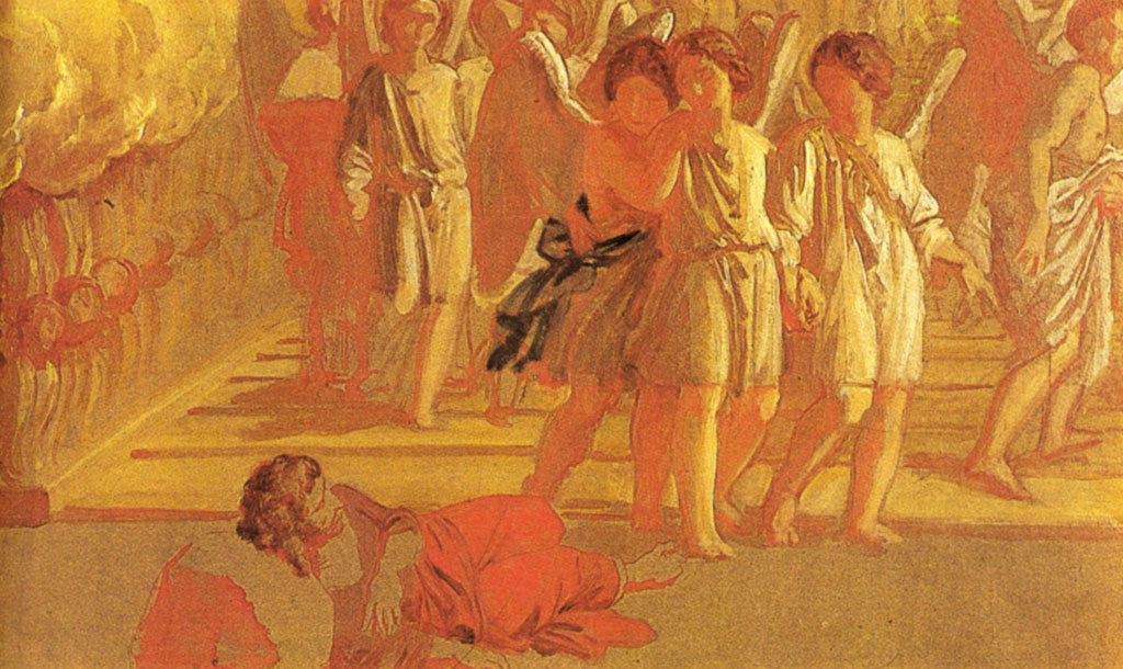 Jacob's Dream (sketch), vintage artwork by Alexander Ivanov, A3 (16x12") Poster Print
