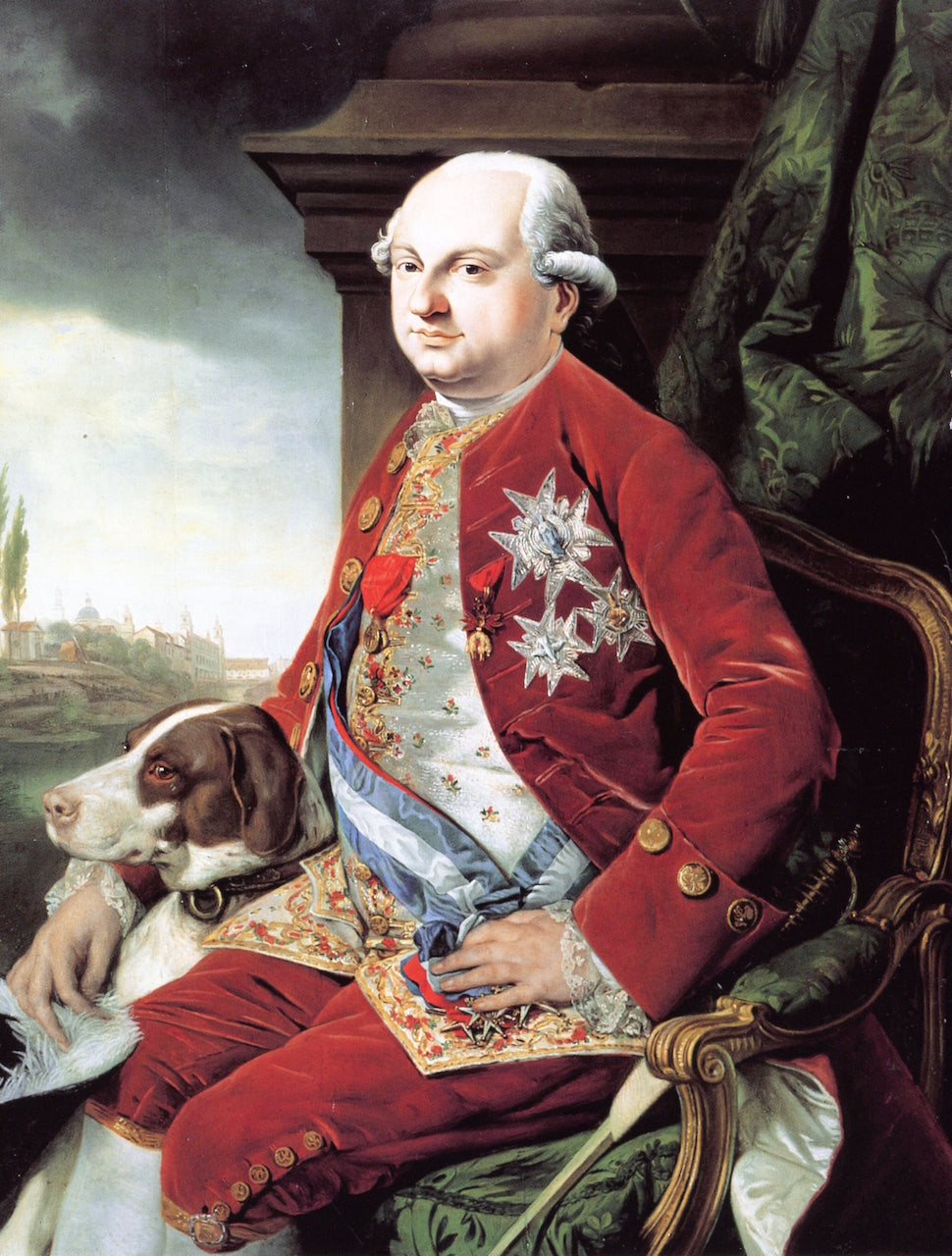Duke Ferdinand of Bourbon-Parma, vintage artwork by Johann Zoffany, 12x8" (A4) Poster