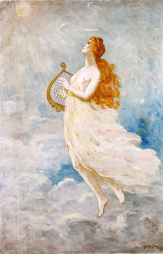 Muse with Harp by Horatio Walker,A3(16x12")Poster