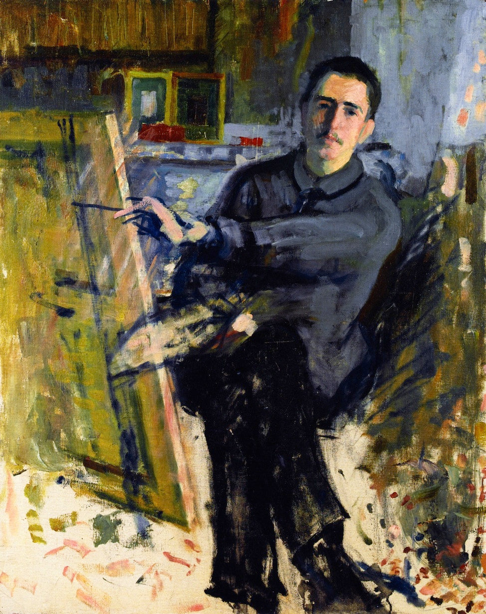 Self-Portrait at the Easel by Roger de la Fresnaye,16x12(A3) Poster