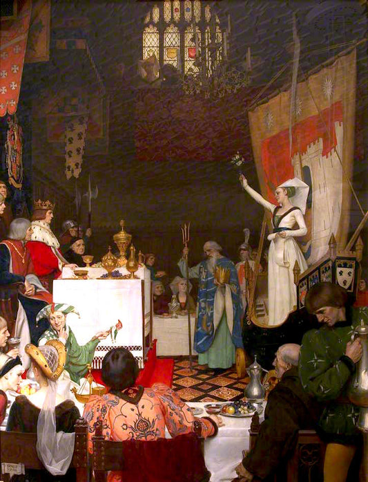 nynges at His House in Redcliff Street, 1461 by Ernest Board,16x12(A3) Poster