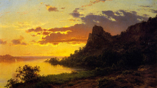 The Day;s Departure, vintage artwork by Louis Remy Mignot, 12x8" (A4) Poster