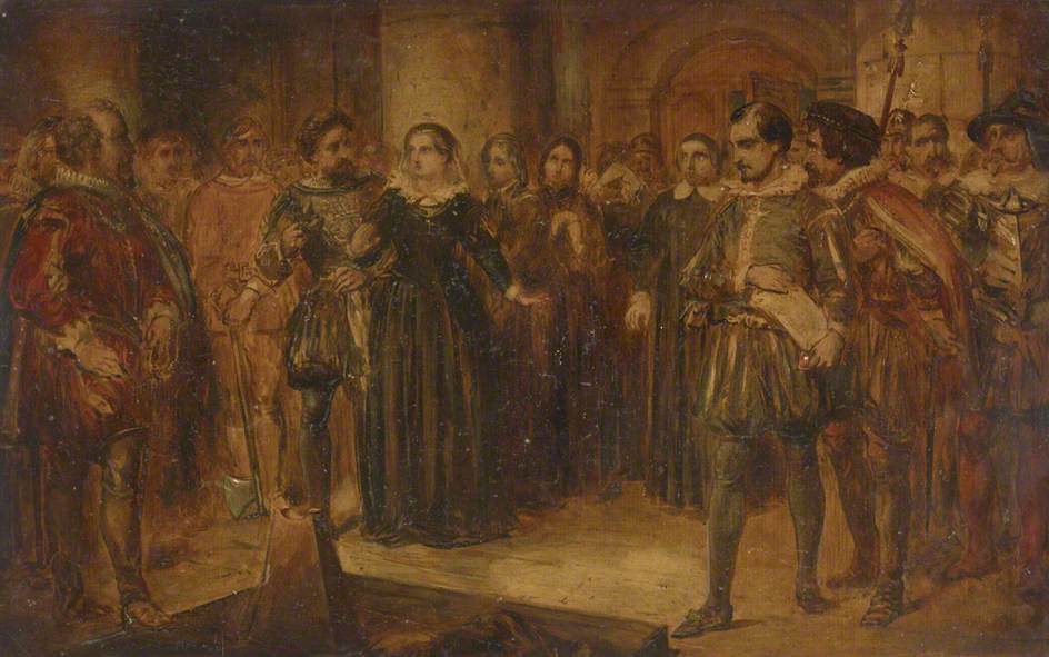 Execution of Mary Queen of Scots, vintage artwork by Alfred Elmore, A3 (16x12") Poster Print