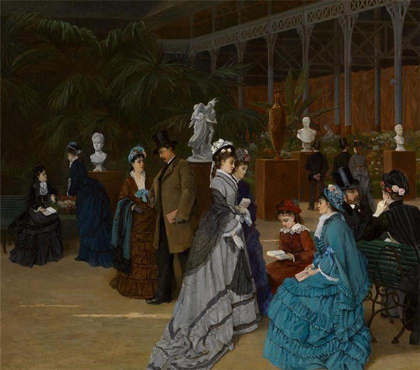 Paris Salon, 1879, vintage artwork by Camille-Leopold Cabaillot Lassalle, 12x8" (A4) Poster