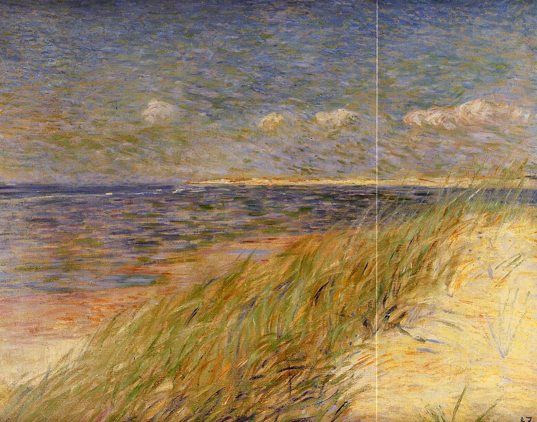 The Dunes of Swin, Knokke, vintage artwork by Theo van Rysselberghe, 12x8" (A4) Poster