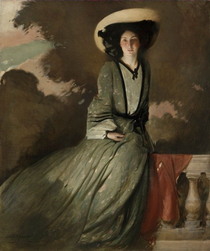 Mrs. John White Alexander, vintage artwork by John White Alexander, 12x8" (A4) Poster