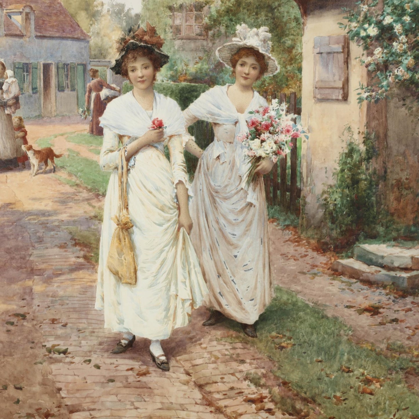 Strangers to the Village by Alfred Augustus Glendening, Jr.,A3(16x12")Poster