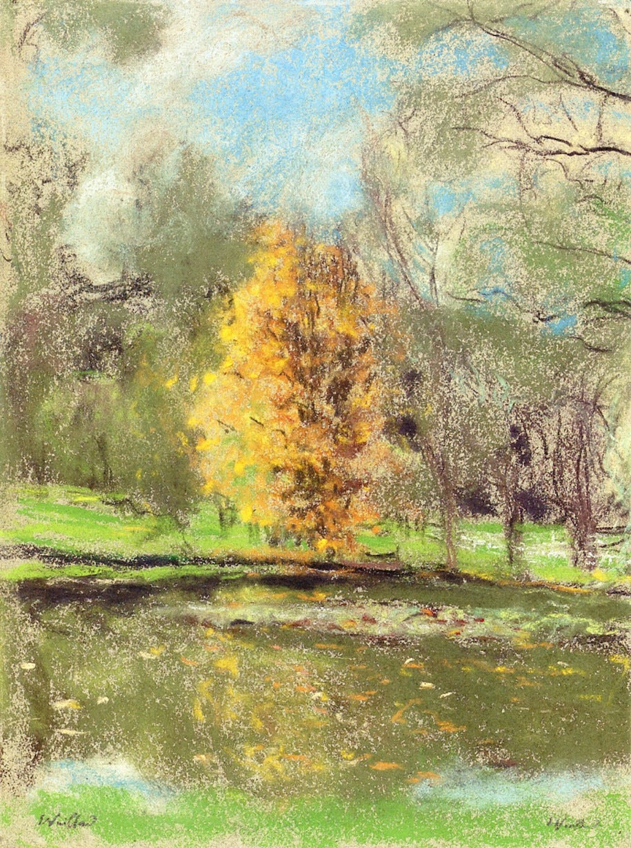 The Basin at Château des Clayes by edouard Vuillard,A3(16x12")Poster