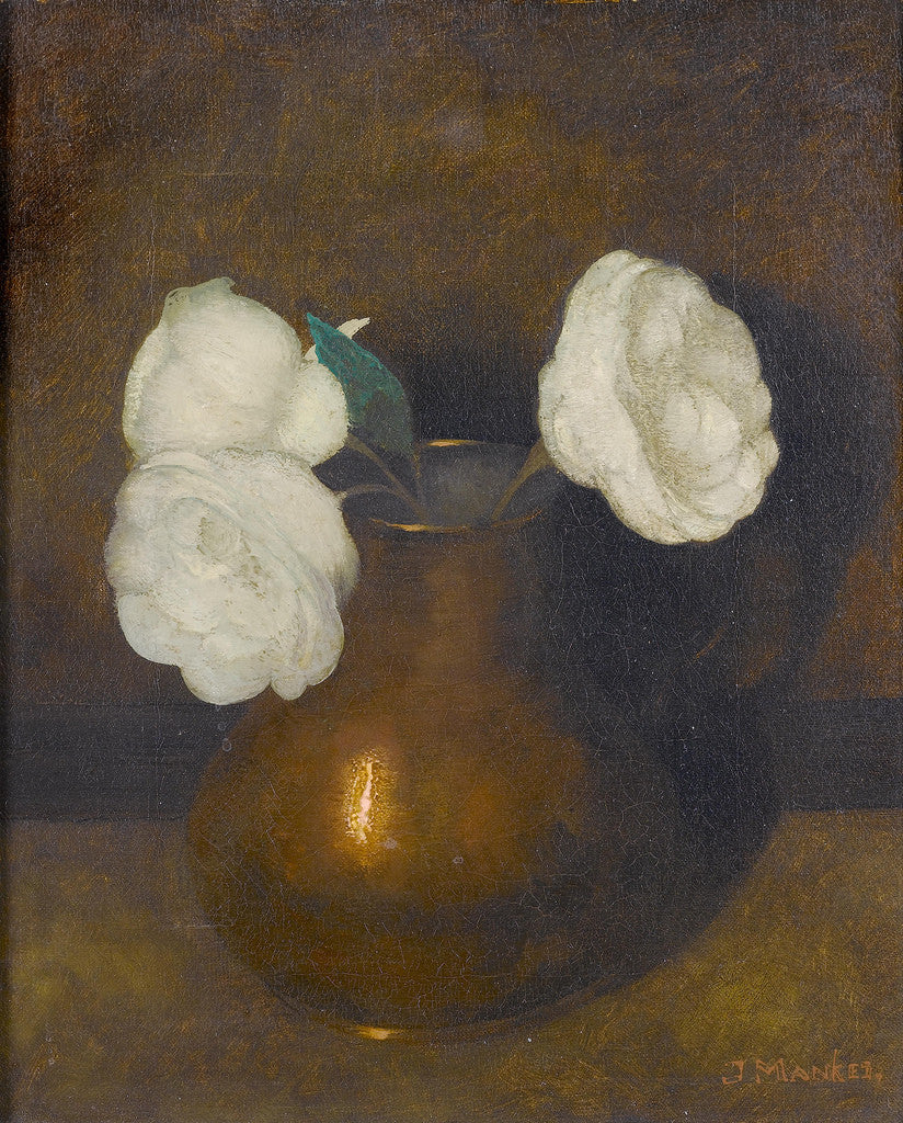 Still life of camellias in a copper pot by Jan Mankes,16x12(A3) Poster