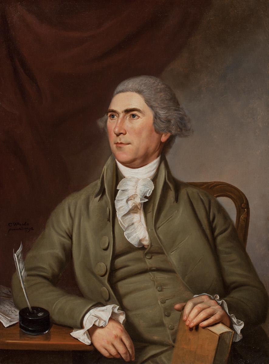 Charles Pettit, vintage artwork by Charles Willson Peale, 12x8" (A4) Poster