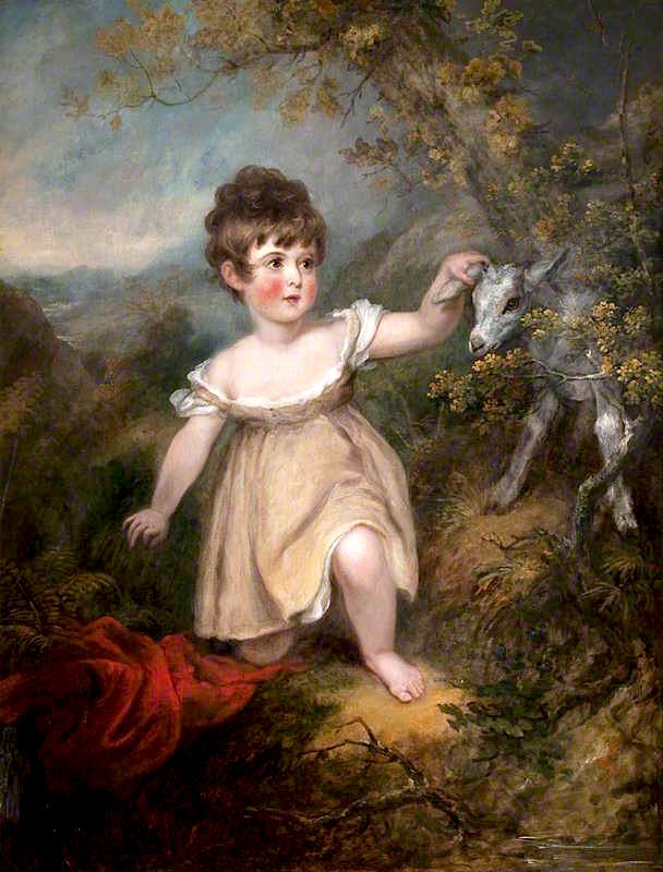 Marianna Augusta Cockburn, vintage artwork by Arthur William Devis, 12x8" (A4) Poster