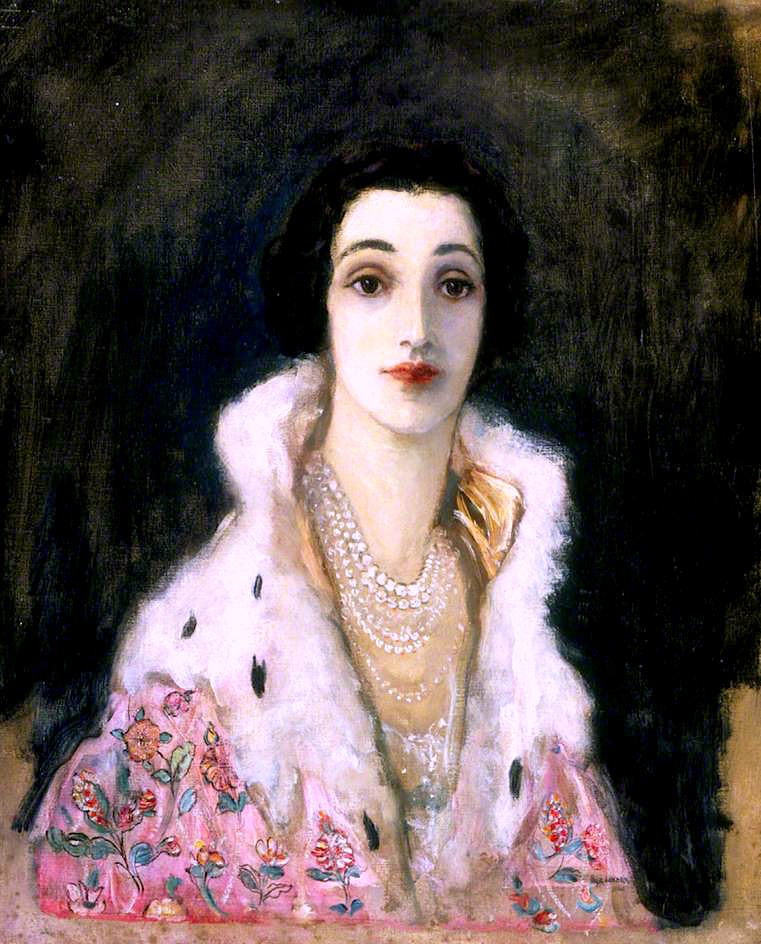 The Countess of Rocksavage by Sir John Lavery, R.A.,A3(16x12")Poster