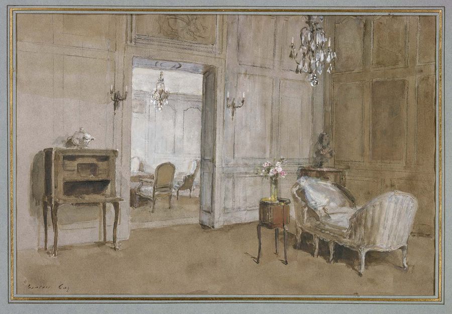 Room in the Chateau de Breau, near Paris by Walter Gay,A3(16x12")Poster