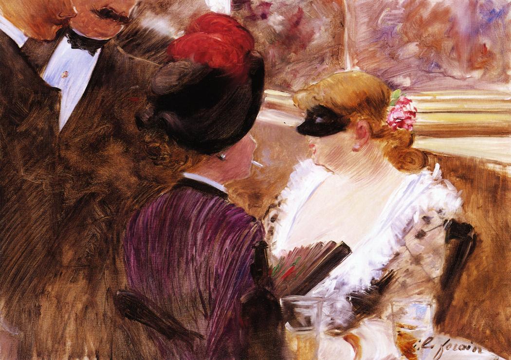 The Box by Jean-Louis Forain,A3(16x12")Poster