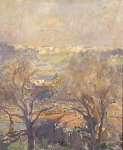 First View of Hyde Park, London in November, vintage artwork by Jacques-Émile Blanche, 12x8" (A4) Poster