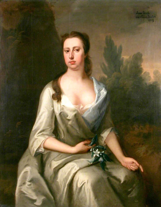 Ann Gooch, Mrs John Buxton, vintage artwork by Attributed to Michael Dahl, 12x8" (A4) Poster