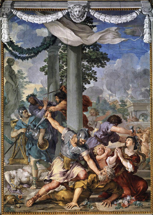 Age of Iron, vintage artwork by Pietro da Cortona, 12x8" (A4) Poster