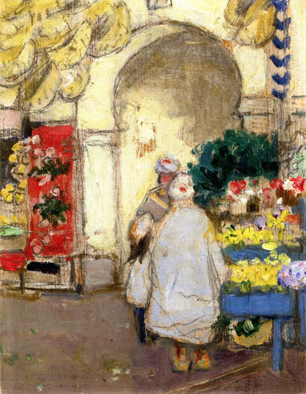 Fruit Market, North Africa by James Wilson Morrice,A3(16x12")Poster