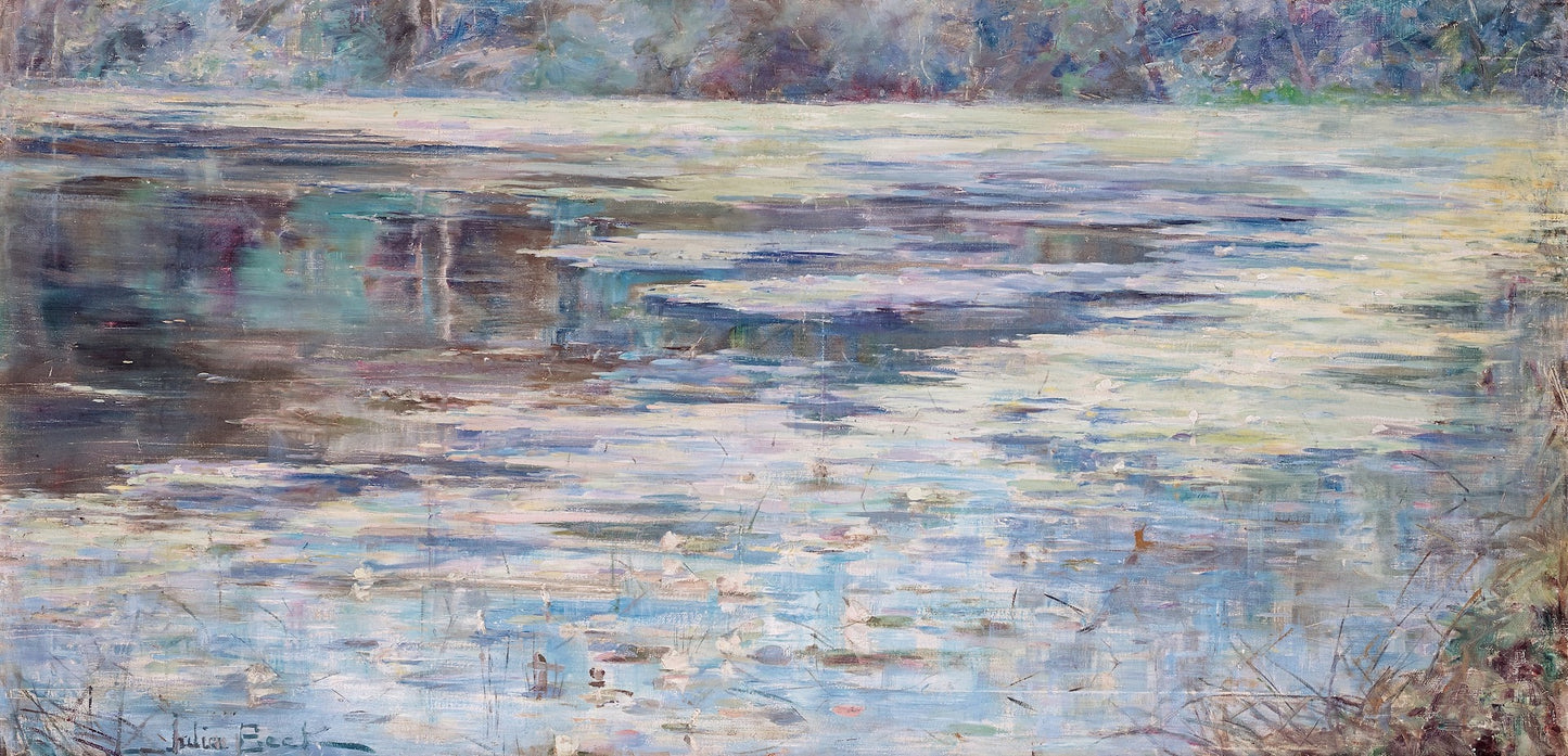 L'Etang Saint-Cucufa, près Vaucresson, vintage artwork by Julia Beck, 12x8" (A4) Poster