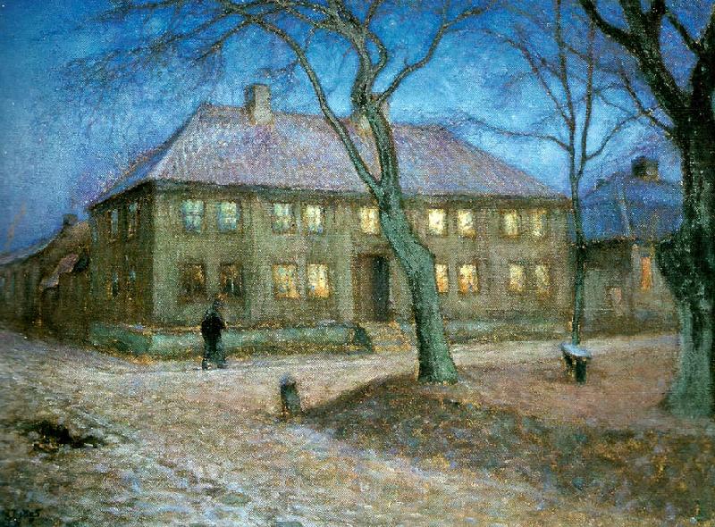 The old school, vintage artwork by Nils Kreuger, 12x8" (A4) Poster