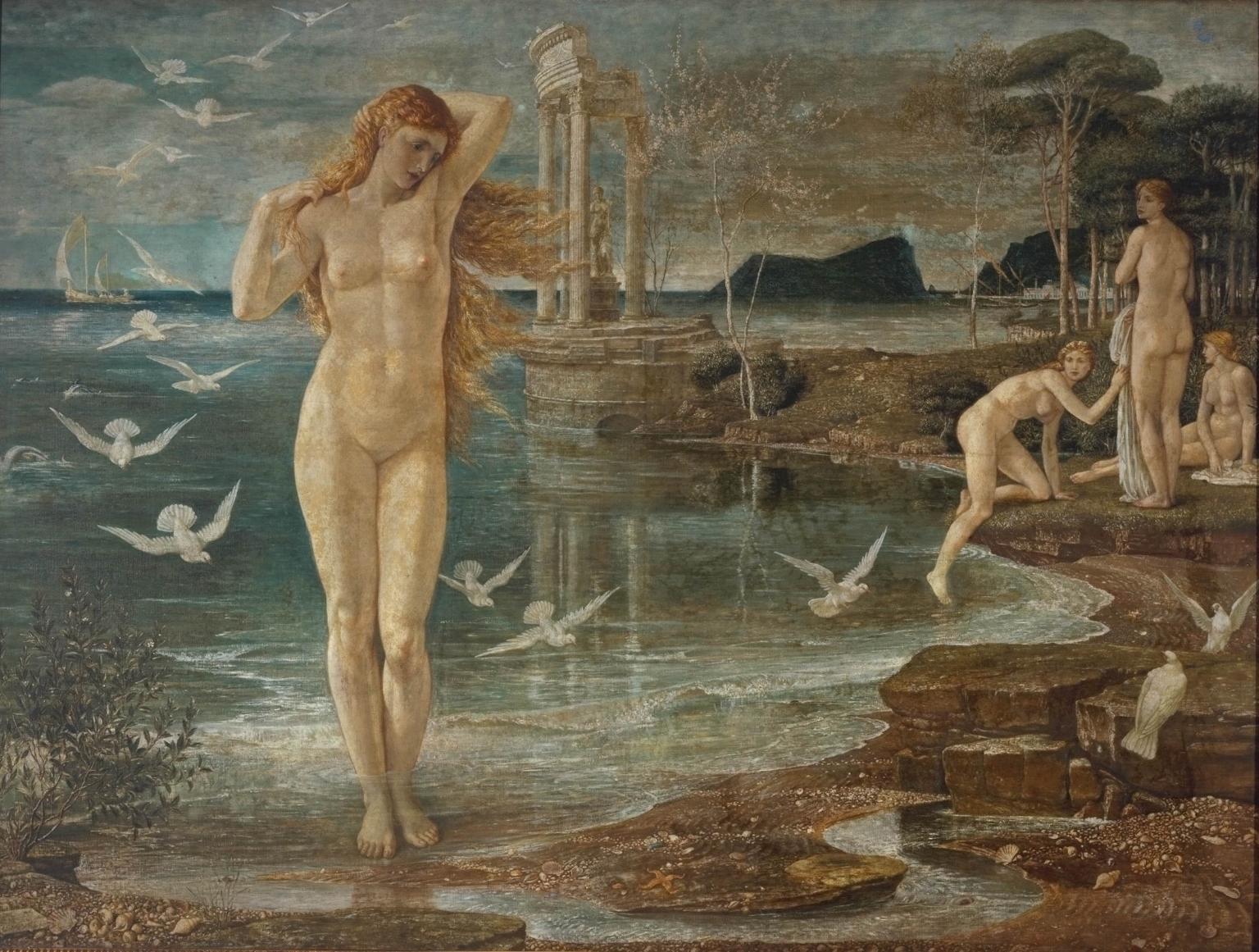 The Renaissance of Venus, vintage artwork by Walter Crane, 12x8" (A4) Poster