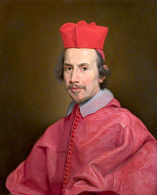 Cardinal Marco Gallo, vintage artwork by Giovanni Battista Gaulli, 12x8" (A4) Poster