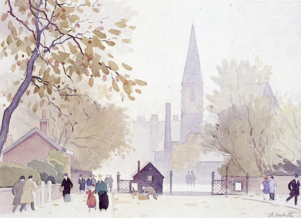 Victoria Park, Manchester by Pierre Adolphe Valette,16x12(A3) Poster