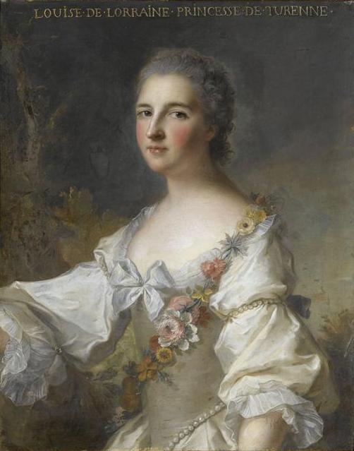 Portrait of Louise Henriette Gabrielle de Lorraine, vintage artwork by Jean-Marc Nattier, 12x8" (A4) Poster