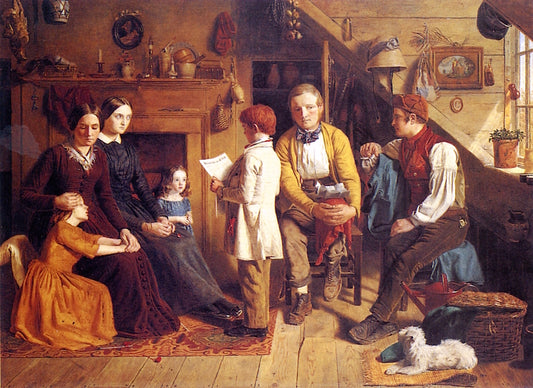 The Emigration Scheme, vintage artwork by James Collinson, 12x8" (A4) Poster