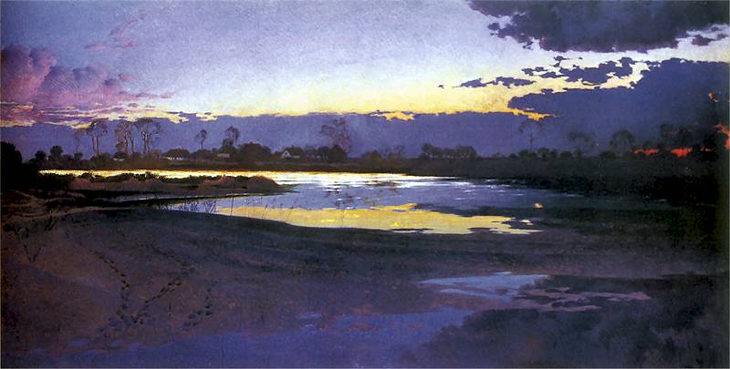 The Vistula River by Jozef Mehoffer,A3(16x12")Poster