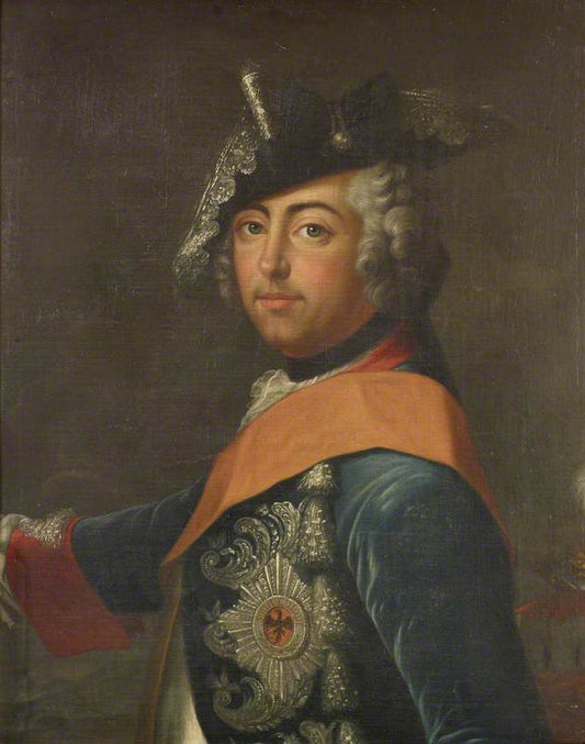Frederick II (1712-1786), KIng of Prussia, vintage artwork by Antoine Pesne, 12x8" (A4) Poster