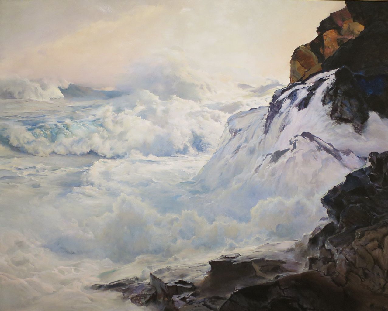 Smothering Surf by Frederick Judd Waugh,A3(16x12")Poster