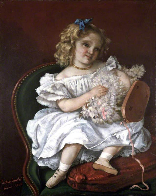 Beatrice Bouvet, vintage artwork by Gustave Courbet, A3 (16x12") Poster Print