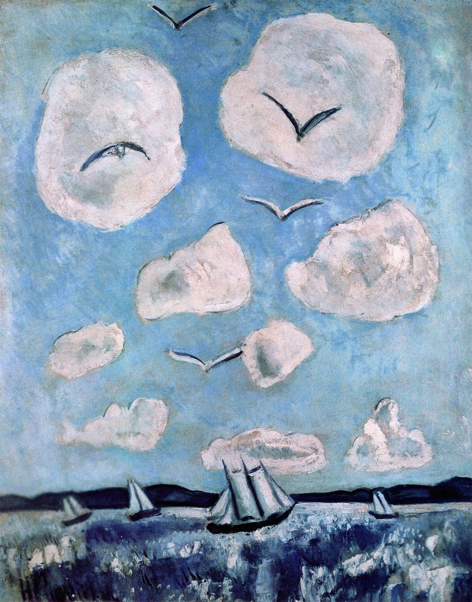 Birds of the Bagaduce, vintage artwork by Marsden Hartley, 12x8" (A4) Poster