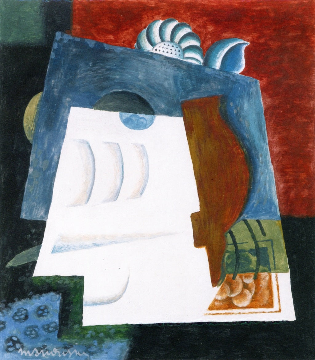 Still Life with Envelope, vintage artwork by Louis Marcoussis, 12x8" (A4) Poster